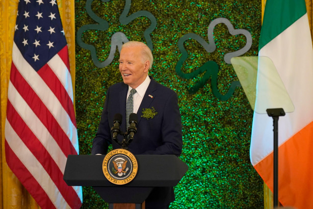 us-president-joe-biden-speaking-during-the-st-patricks-day-brunch-with-catholic-leaders-in-the-east-room-of-the-white-house-washington-dc-attended-by-taoiseach-leo-varadkar-during-his-visit-to-the