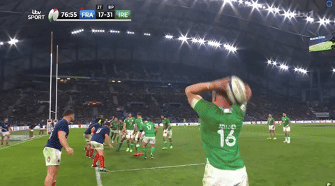 Lineout win v France