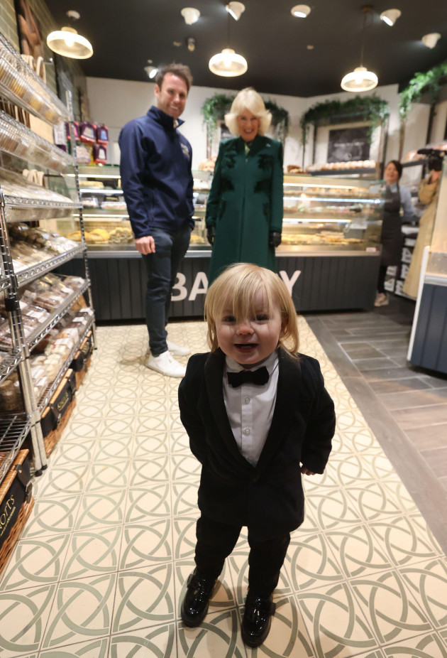 Baby in bakery