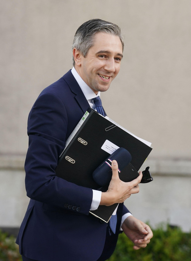 minister-for-further-and-higher-education-simon-harris-arriving-for-a-cabinet-meeting-in-avondale-house-co-wicklow-picture-date-wednesday-september-6-2023