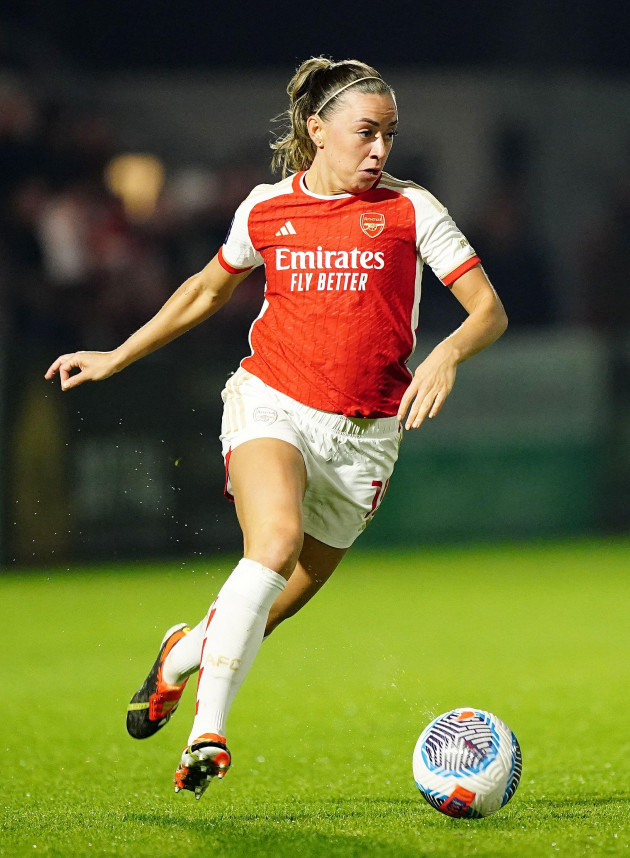 arsenals-katie-mccabe-during-the-fa-womens-continental-tyres-league-cup-semi-final-match-at-mangata-pay-uk-stadium-borehamwood-picture-date-wednesday-march-6-2024