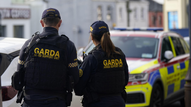 garda-officers-outside-mallow-district-court-in-co-cork-members-of-the-garda-representative-association-gra-have-threatened-to-withdraw-their-labour-if-the-dispute-between-the-garda-commissioner-d