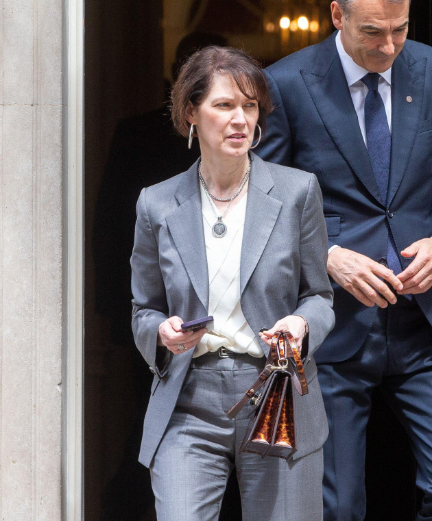 london-england-uk-18th-july-2023-ceo-of-diageo-debra-crew-is-seen-in-downing-street-as-she-attends-a-business-council-meeting-with-uk-prime-minister-rishi-sunak-credit-image-tayfun-salc