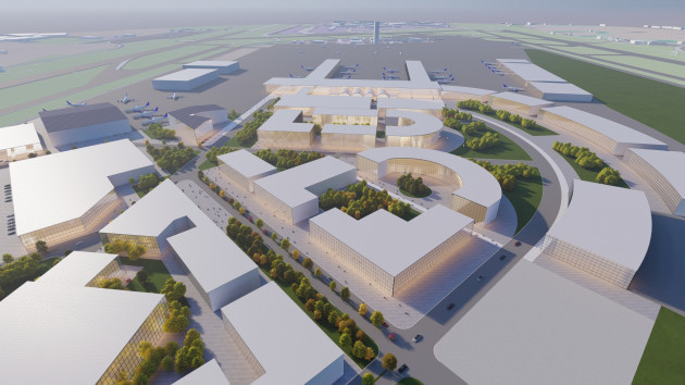 Concept Plan - View of Western Campus at Dublin Airport