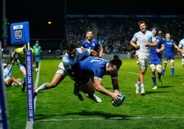 rds-arena-ballsbridge-dublin-ireland-29th-mar-2024-united-rugby-championship-leinster-versus-vodacom-bulls-james-lowe-of-leinster-breaks-a-tackle-on-his-way-to-scoring-a-try-for-19-14-credit