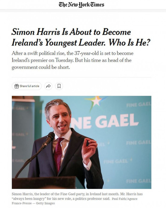 Simon Harris NYT