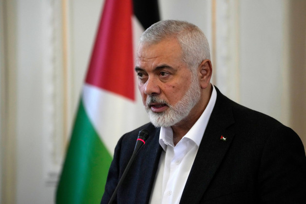 hamas-chief-ismail-haniyeh-speaks-during-a-press-briefing-after-his-meeting-with-iranian-foreign-minister-hossein-amirabdollahian-in-tehran-iran-tuesday-march-26-2024-ap-photovahid-salemi