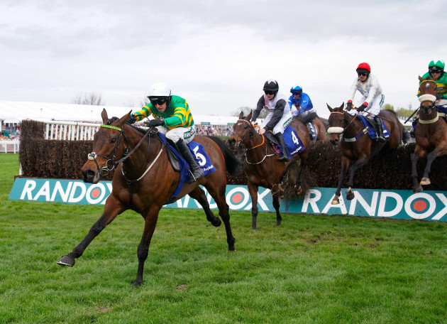 inothewayurthinkin-ridden-by-mark-walsh-on-their-way-to-winning-the-huyton-asphalt-franny-blennerhassett-memorial-mildmay-novices-chase-on-day-two-of-the-2024-randox-grand-national-festival-at-aintre