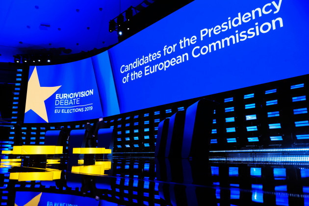 brussels-belgium-15th-may-2019-the-candidates-to-the-presidency-of-the-commission-pose-on-stage-prior-to-a-debate-at-the-european-parliament-credit-alexandros-michailidisalamy-live-news