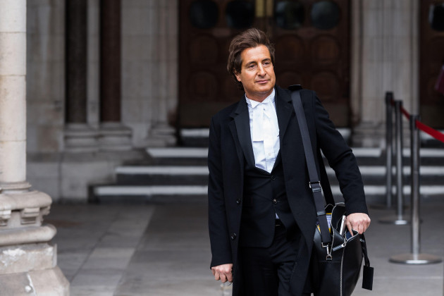 london-united-kingdom-march-18-2021-johnny-depps-barrister-david-sherborne-leaves-the-royal-courts-of-justice-as-he-applied-for-permission-to-appeal-and-to-rely-on-further-evidence-in-a-bid-to