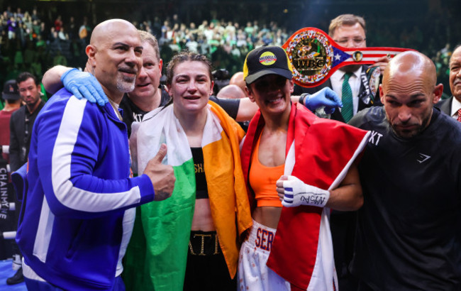 katie-taylor-after-the-fight-with-brian-peters-ross-enamait-amanda-serrano-and-jordan-maldonado