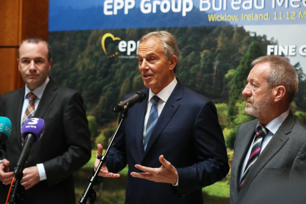 left-to-right-chairman-of-the-epp-group-manfred-weber-tony-blair-and-fine-gaels-sean-kelly-at-a-brexit-meeting-in-wicklow-ireland