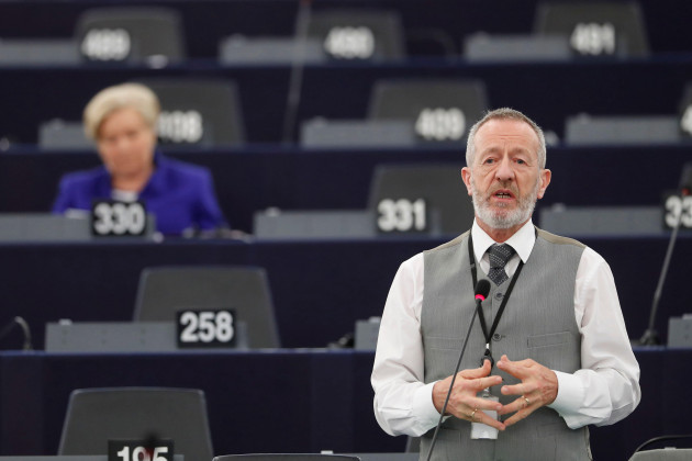 irelands-sean-kelly-speaks-during-a-debate-over-how-the-uk-and-eu27-governments-will-manage-citizens-rights-after-brexit-at-the-european-parliament-tuesday-jan-14-2020-in-strasbourg-eastern-fran