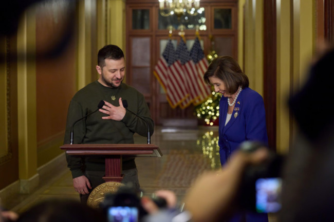 ukraine-president-volodymyr-zelensky-visits-with-us-president-joe-biden-secretary-of-state-tony-blinken-speaker-of-the-house-nancy-pelosi-vp-kamala-harris-and-speaks-before-a-joint-meeting-of-the-u