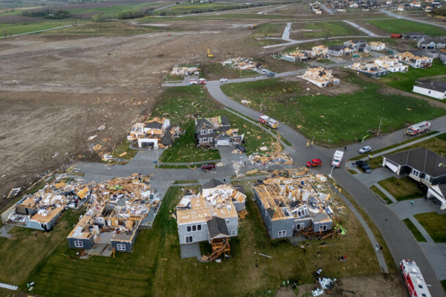 tornado damage to home