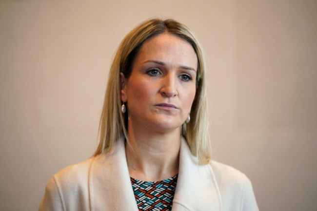minister-for-justice-helen-mcentee-speaks-to-the-media-ahead-of-citizenship-ceremonies-for-more-than-6000-people-at-the-convention-centre-in-dublin-picture-date-monday-december-18-2023