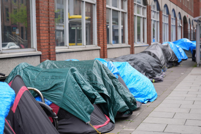 tents-housing-asylum-seekers-near-to-the-international-protection-office-in-dublin-claims-that-the-majority-of-asylum-seekers-entering-ireland-had-crossed-the-border-from-northern-ireland-have-been