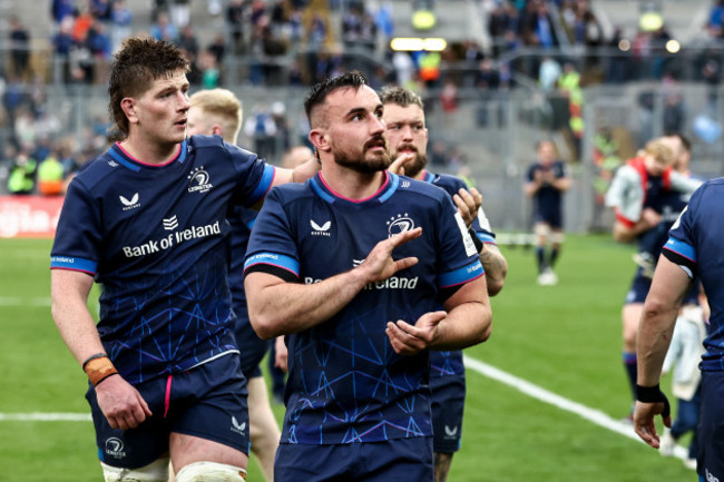 joe-mccarthy-and-ronan-kelleher-applaud-the-fans-after-the-game