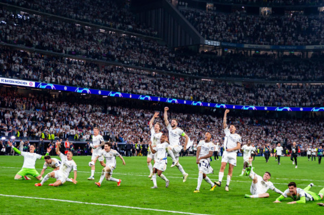 madrid-madrid-spain-8th-may-2024-madrid-spain-may-8-real-madrid-players-seen-celebrating-the-victory-at-the-end-of-the-uefa-champions-league-semi-final-second-leg-match-between-real-madrid-an