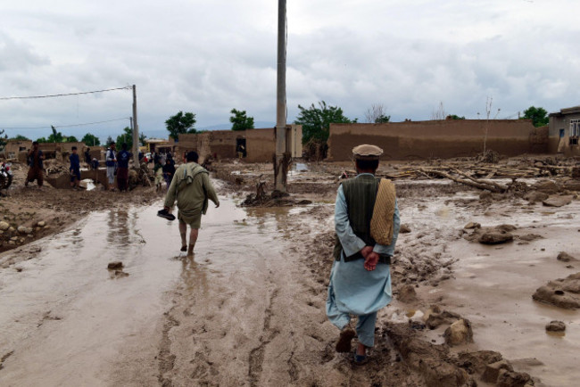 people-are-seen-near-to-their-damaged-homes-after-heavy-flooding-in-baghlan-province-in-northern-afghanistan-saturday-may-11-2024-flash-floods-from-seasonal-rains-in-baghlan-province-in-northern-af