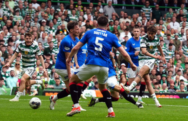 celtics-matt-oriley-scores-the-opening-goal-during-the-cinch-premiership-match-at-the-celtic-park-glasgow-picture-date-saturday-may-11-2024