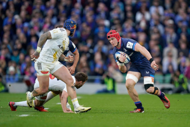leinsters-josh-van-der-flier-right-during-the-investec-champions-cup-quarter-final-match-at-the-aviva-stadium-dublin-picture-date-saturday-april-13-2024