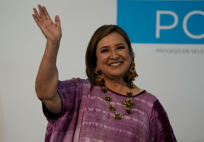 congresswoman-xochitl-galvez-an-opposition-presidential-hopeful-greets-supporters-as-she-arrives-to-register-her-name-as-a-candidate-in-mexico-city-tuesday-july-4-2023-ap-photofernando-llano