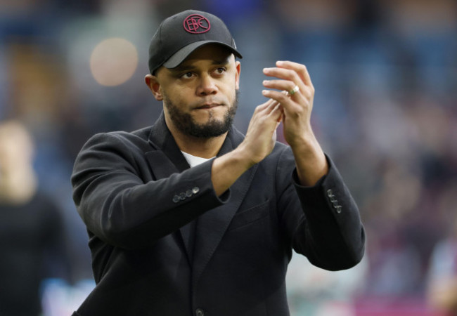 file-photo-dated-16-03-2024-of-burnley-manager-vincent-kompany-celebrates-bayern-munich-have-announced-the-appointment-of-burnley-manager-vincent-kompany-as-their-new-head-coach-on-a-three-year-deal