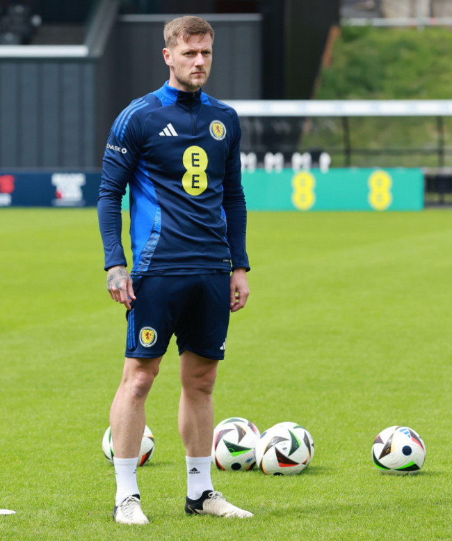 scotlands-liam-cooper-during-a-training-session-at-lesser-hampden-glasgow-picture-date-sunday-june-2-2024