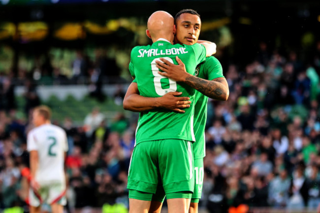 adam-idah-celebrates-after-scoring-his-sides-first-goal-with-william-smallbone