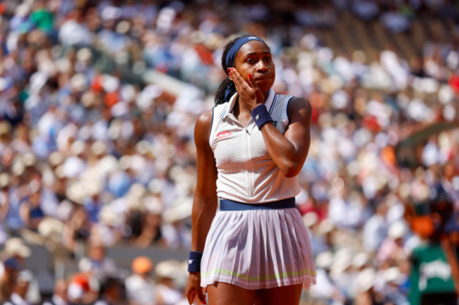 coco-gauff-of-the-u-s-walks-to-the-baseline-during-her-semifinal-match-of-the-french-open-tennis-tournament-against-polands-iga-swiatek-at-the-roland-garros-stadium-in-paris-thursday-june-6-2024