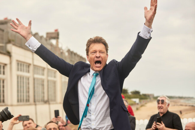 nigel-farage-launches-2024-general-election-campaign-in-clacton-on-sea-essex-introduced-by-richard-tice-chairman-of-reform-uk