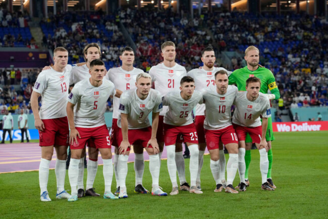 denmark-players-pose-prior-to-the-start-of-the-world-cup-group-d-soccer-match-between-france-and-denmark-at-the-stadium-974-in-doha-qatar-saturday-nov-26-2022-ap-photochristophe-ena