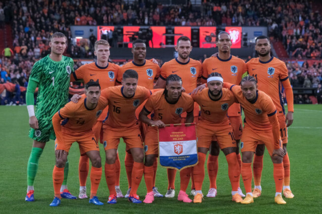 netherlands-starting-players-pose-for-a-team-photo-prior-to-the-international-friendly-soccer-match-between-the-netherlands-and-iceland-at-de-kuip-stadium-in-rotterdam-netherlands-monday-june-10