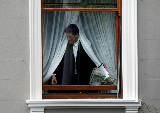 communications-minister-eamon-ryan-opens-a-window-during-the-10th-plenary-meeting-of-the-north-south-ministerial-council-at-farmleigh-house-in-dublin