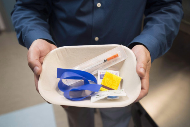 a-injection-kit-is-seen-inside-the-newly-opened-fraser-health-supervised-consumption-site-is-pictured-in-surrey-b-c-on-june-6-2017-a-saskatchewan-police-chief-wants-the-province-to-provide-money-t