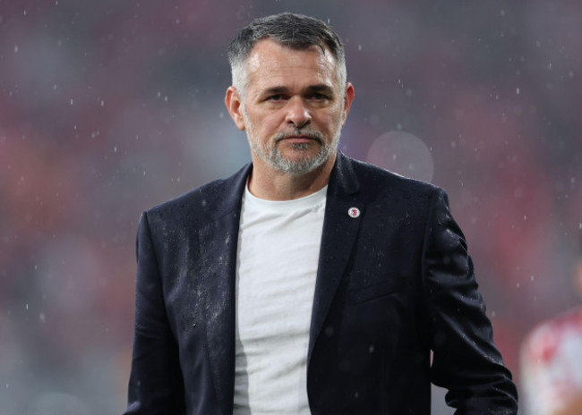 dortmund-germany-18th-june-2024-willy-sagnol-coach-of-georgia-disappointed-during-the-uefa-european-championships-match-at-bvb-stadion-dortmund-picture-credit-should-read-david-kleinsportimage