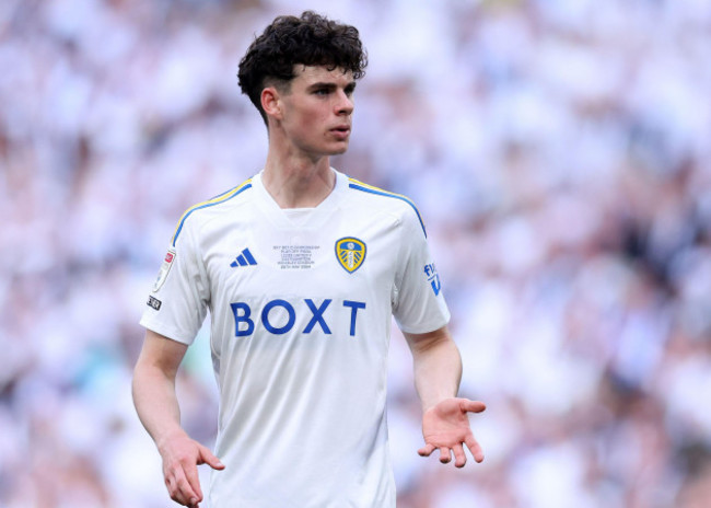 london-uk-26th-may-2024-archie-gray-of-leeds-united-during-the-sky-bet-championship-match-at-wembley-stadium-london-picture-credit-should-read-paul-terrysportimage-credit-sportimage-ltdalamy