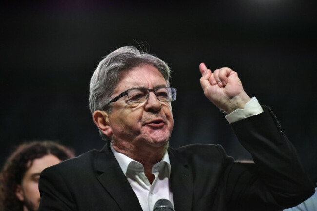 paris-france-30th-june-2024-founder-of-french-leftist-party-la-france-insoumise-lfi-jean-luc-melenchon-delivers-a-speech-during-the-new-popular-fronts-demonstration-following-the-voting-results
