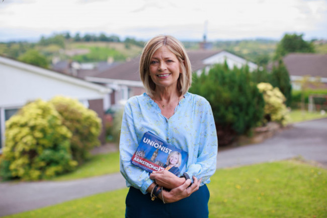 Politics tamfitronics diana-armstrong-uup-parliamentary-candidate-for-fermanagh-and-south-tyrone-canvassing-for-the-westminster-general-election-in-enniskillen-county-fermanagh-picture-date-thursday-june-25-2024