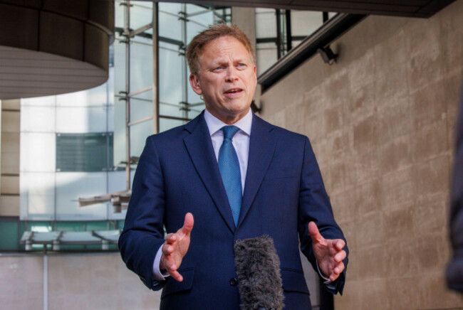 london-uk-19th-may-2024-grant-shapps-secretary-of-state-for-defence-gives-an-interview-after-appearing-on-sunday-with-laura-kuenssberg-credit-mark-thomasalamy-live-news