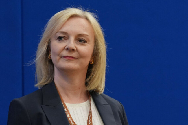 former-prime-minister-liz-truss-has-lost-her-norfolk-south-west-seat-to-labour-at-alive-lynnsport-in-kings-lynn-norfolk-during-the-count-in-the-2024-general-election-picture-date-friday-july-5-2