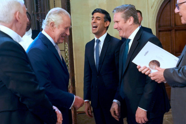 file-photo-dated-020523-of-king-charles-iii-speaking-with-conservative-party-leader-rishi-sunak-and-labour-leader-sir-keir-starmer-second-right-as-speaker-of-the-house-of-commons-sir-lindsay-hoyl