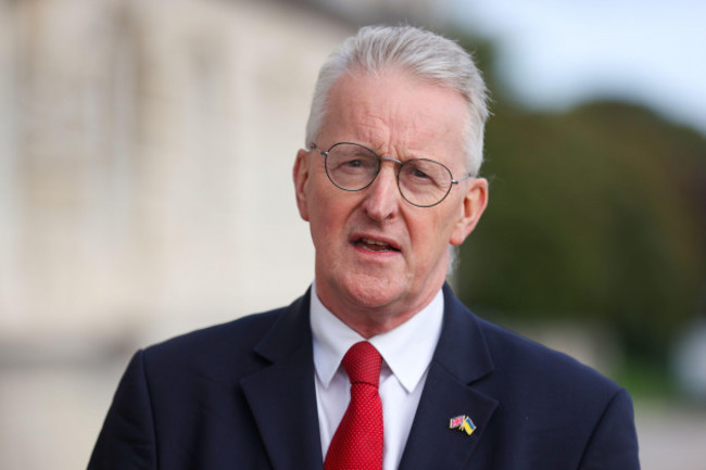 northern-ireland-shadow-secretary-hilary-benn-during-a-press-conference-at-parliament-buildings-at-stormont-after-meetings-with-the-five-main-ni-political-parties-picture-date-tuesday-october-3-202