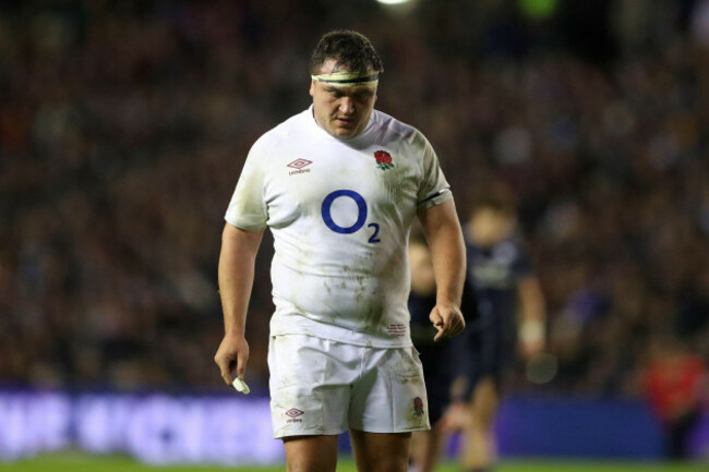 Angleterre-Jimmy-George baisse les yeux lors du tournoi international de rugby entre l'Écosse et l'Angleterre à Murrayfield à Édimbourg, le samedi 24 février 2024, photos, Associated Press -Scott-Heppell