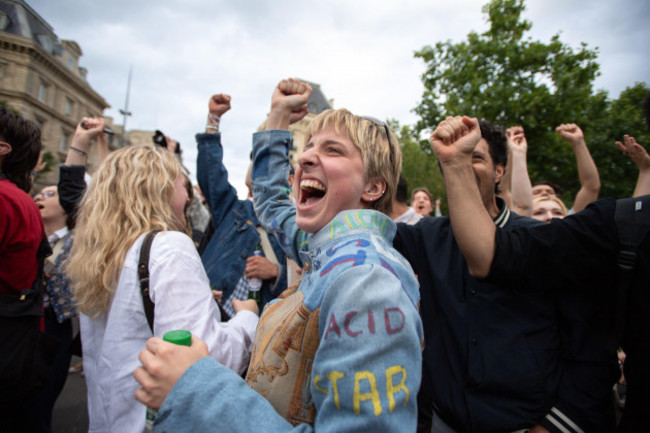 july-7-2024-paris-france-parisians-celebrate-after-national-rally-fails-to-win-in-the-snap-french-2024-election-the-far-right-party-dropped-to-third-place-while-the-left-wing-national-popular-f