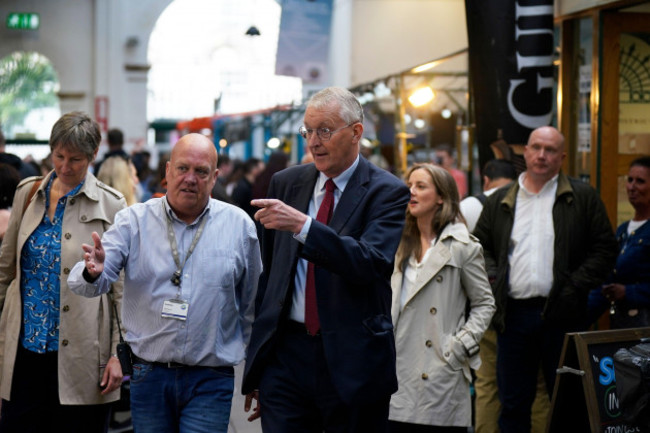 northern-ireland-secretary-hilary-benn-during-a-visit-to-st-georges-market-in-belfast-following-the-labour-partys-victory-in-the-2024-general-election-picture-date-sunday-july-7-2024