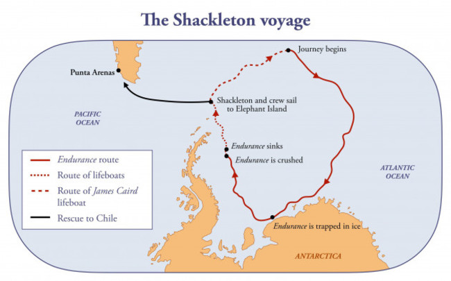 map-of-the-shackleton-expedition-in-antarctica-onboard-of-the-endurance
