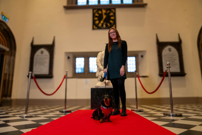 Louise McCarthy and Daschund Milo