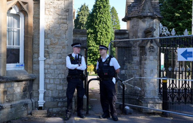 police-officers-outside-lavender-hill-cemetery-in-enfield-north-london-where-triple-murder-suspect-kyle-clifford-26-was-found-with-injuries-on-wednesday-afternoon-after-carol-hunt-61-the-wife-o